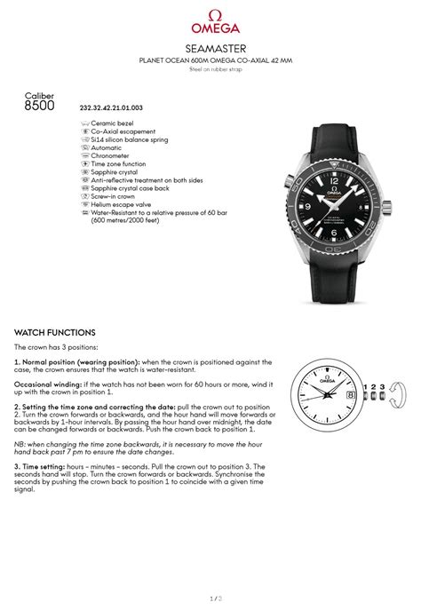 omega seamaster service manual|omega seamaster instructions.